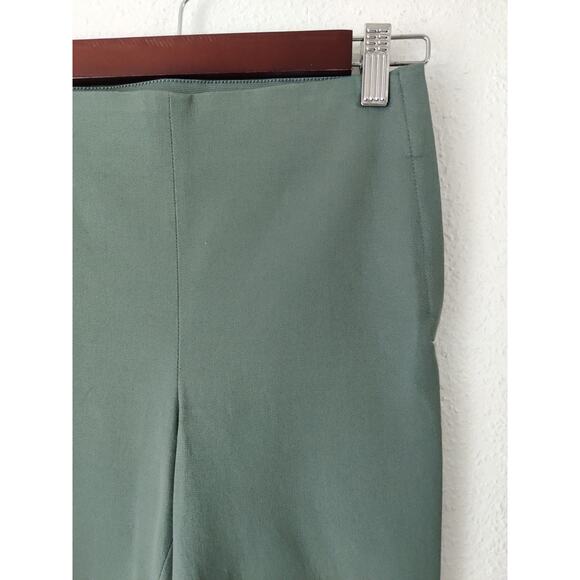 COS Green Pull On Ankle Cropped Riding Pants Leggings Stretchy Size 2 - Picture 3 of 10